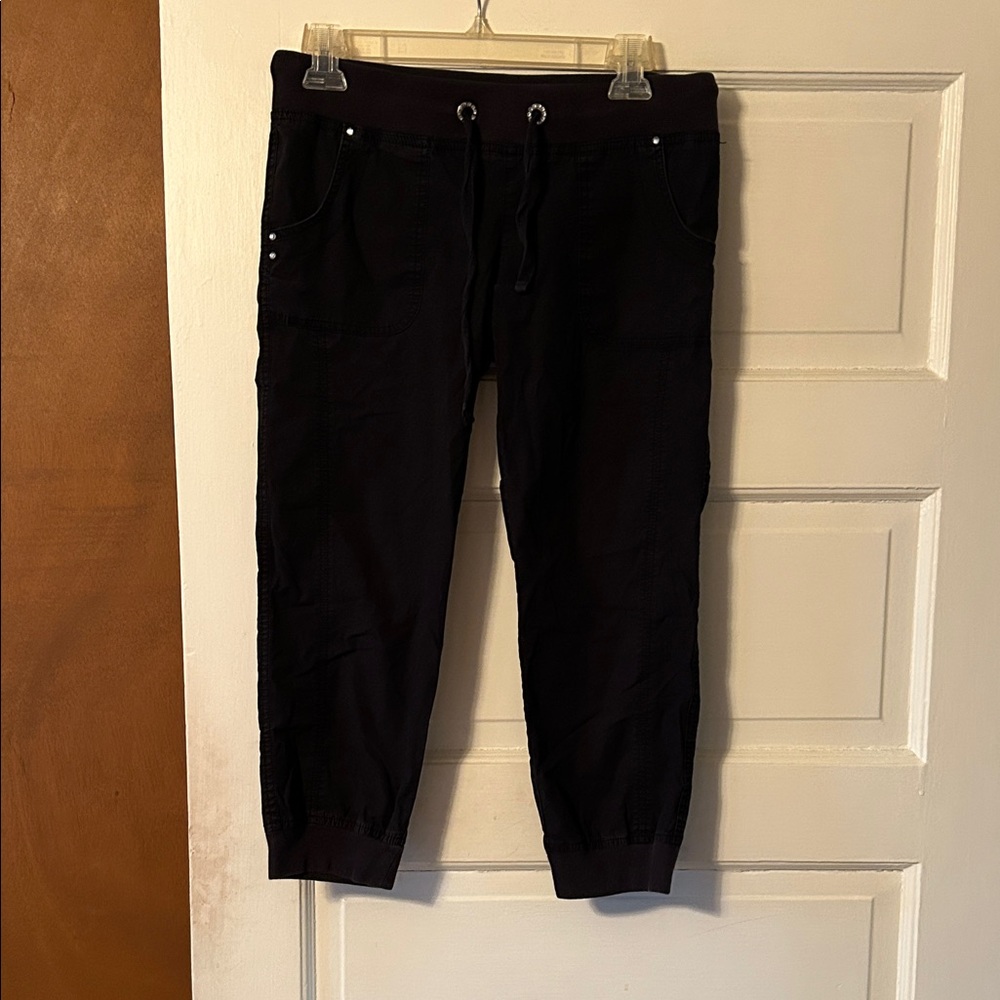 INC Beach black Capris with Drawstring
